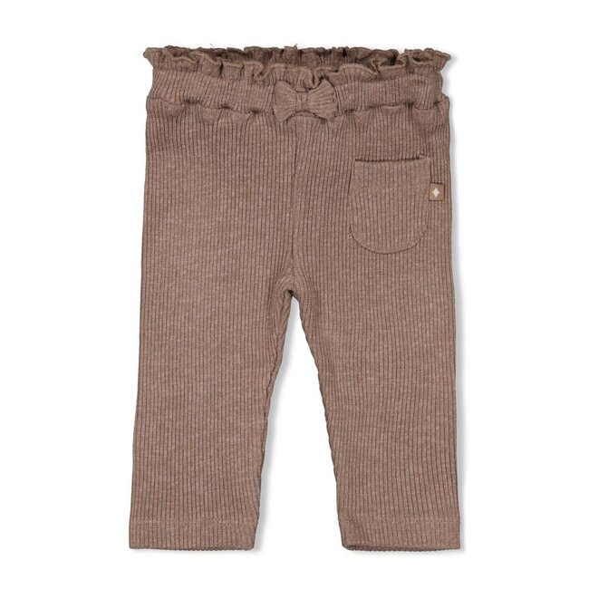 Feetje - Legging Rib Bruin Melange - Better Together