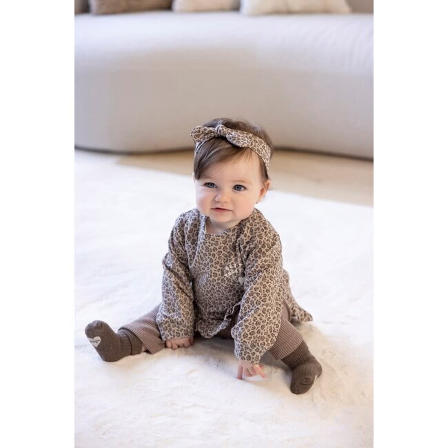 Feetje - Sweater AOP Taupe Melange - Better Together