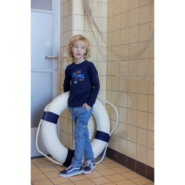 Sturdy - Longsleeve Marine - Waves and Whales