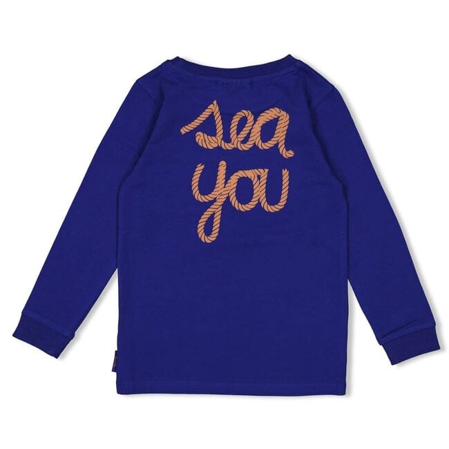 Sturdy - Longsleeve Kobalt - Waves and Whales