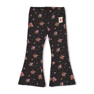 Jubel Jubel - Flared Broek AOP Antraciet - Shine Bright