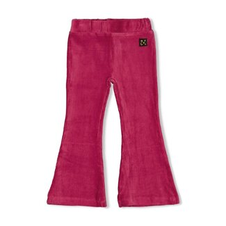 Jubel Jubel - Flared Broek Velours Rib Violet - Shine Bright