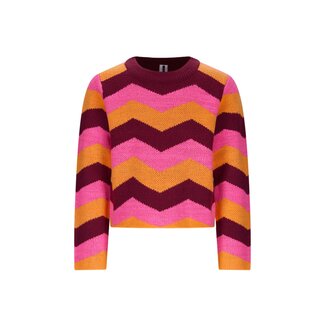 B.Nosy B.Nosy - Knitted Zigzag Sweater Kendall - Fig