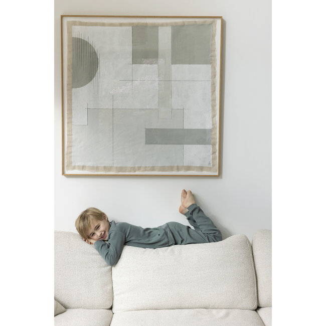 Feetje - Pyjama Wafel - Sea Green - Family Edition