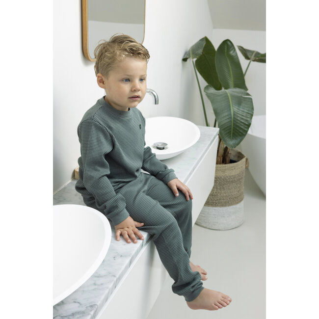 Feetje - Pyjama Wafel - Sea Green - Family Edition