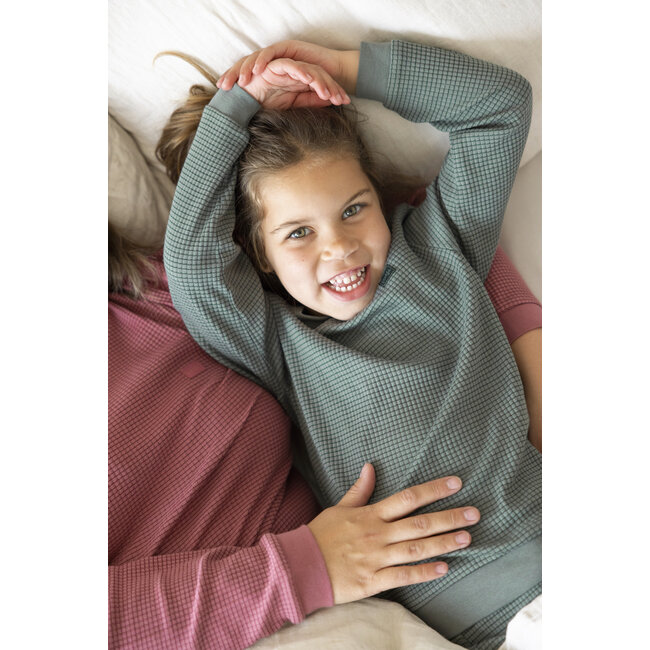 Feetje - Pyjama Wafel - Sea Green - Family Edition