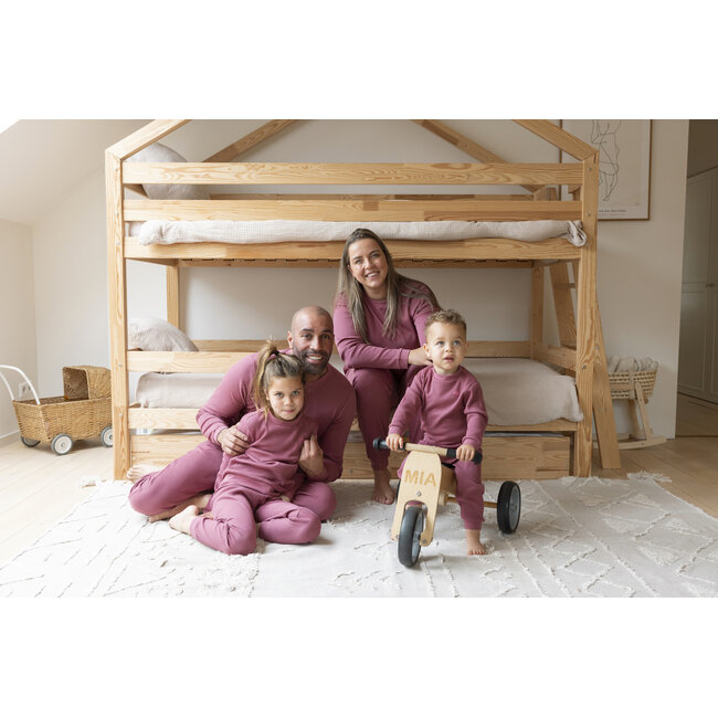 Feetje - Pyjama Wafel - Berry - Family Edition