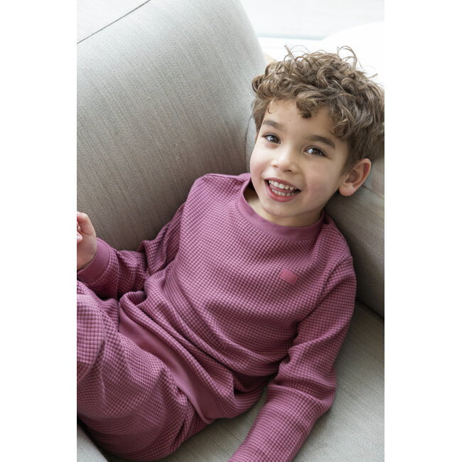 Feetje - Pyjama Wafel - Berry - Family Edition