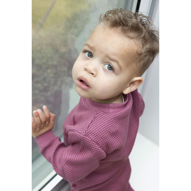 Feetje - Baby Pyjama Wafel - Berry - Family Edition