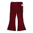 Jubel - Flared Broek Velours Rib Bordeaux - Queen Of Hearts
