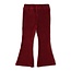 Jubel - Flared Broek Velours Rib Bordeaux - Queen Of Hearts