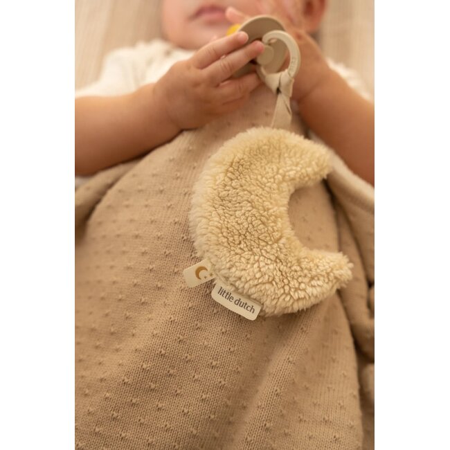 Little Dutch - Speendoekje Maan Wit - Newborn Naturals