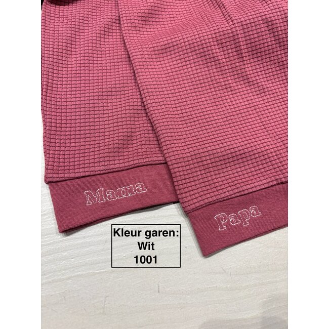 Feetje - Volwassen Pyjama Wafel - Berry - Family Edition