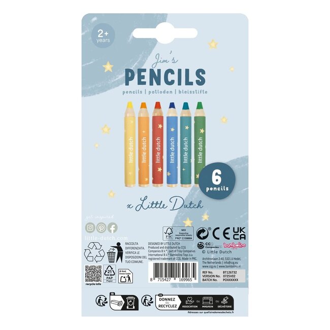 Little Dutch - Houten kleurpotloden Jim