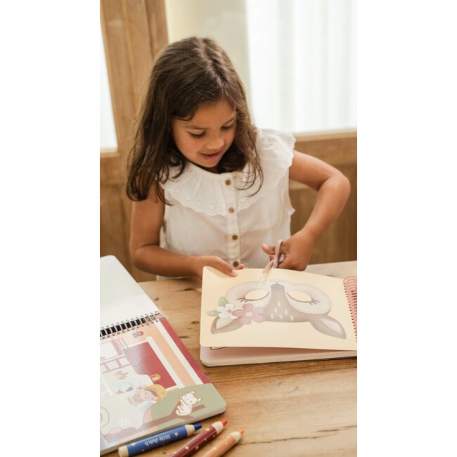 Little Dutch - Boekje met schaar Rosa