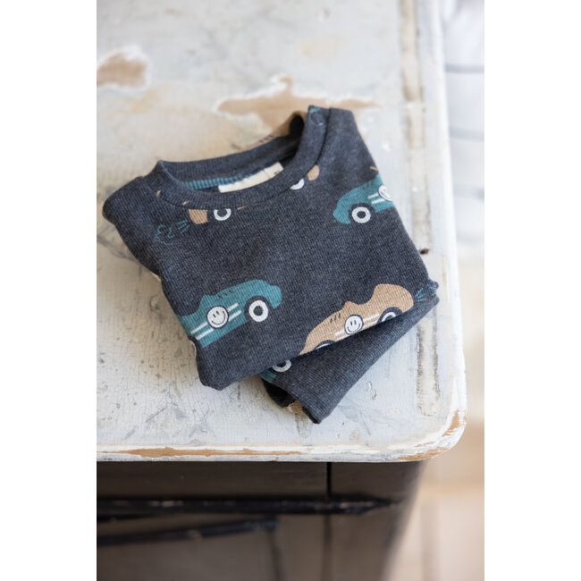 Feetje - Pyjama Ricky Racer Antraciet Melange - Premium Sleepwear