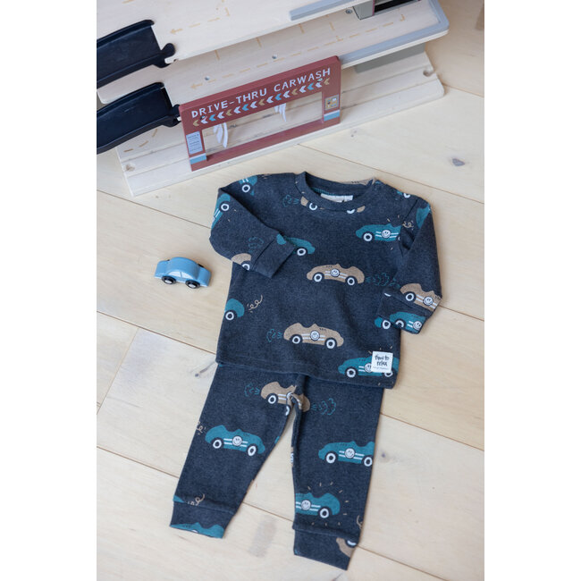 Feetje - Pyjama Ricky Racer Antraciet Melange - Premium Sleepwear
