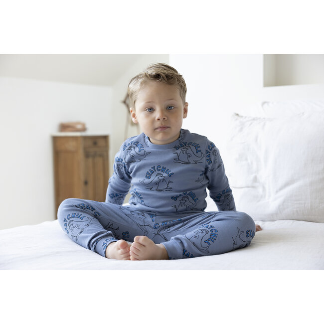Feetje - Pyjama Willy Walrus Blauw - Premium Sleepwear