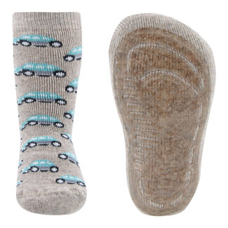Ewers Ewers - Antislip Sokken Donker Beige Auto