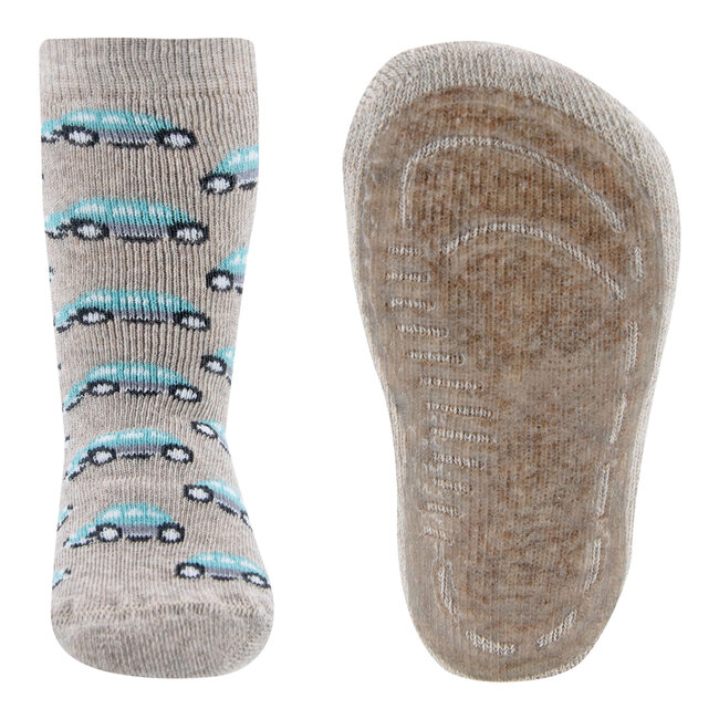 Ewers - Antislip Sokken Donker Beige Auto
