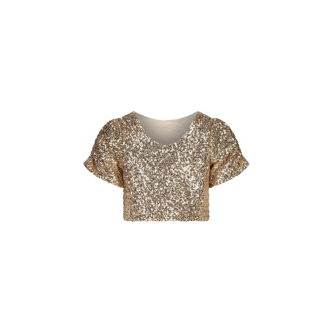 Le Chic - Festive Crop Top Elstree - Golden Glow