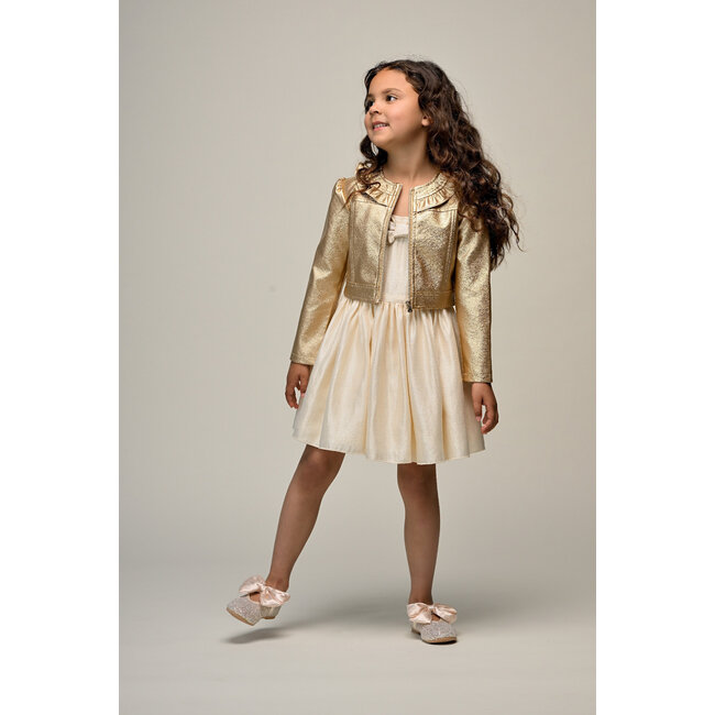 Le Chic - Fake Leather Jacket Arlette - Golden Glow