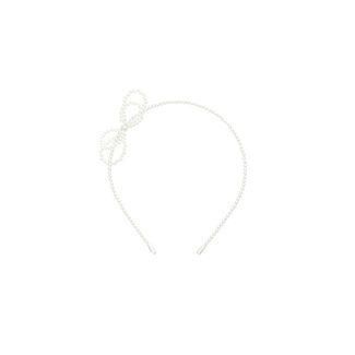 Le Chic Le Chic - Pearly Bow Diadem Royal - Pearl