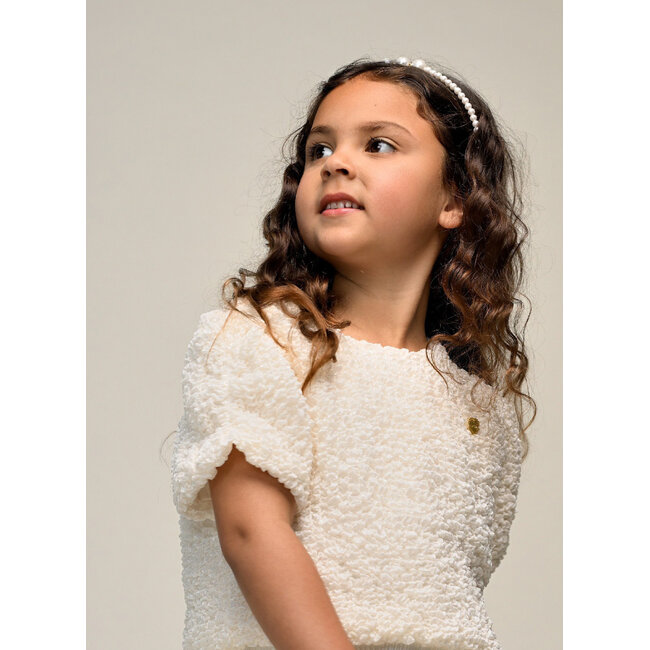 Le Chic - Festive Crop Top Elstree - Pearl