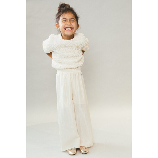 Le Chic - Festive Crop Top Elstree - Pearl