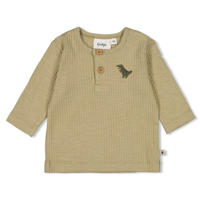 Feetje - Longsleeve Rib Groen - Rawrsome