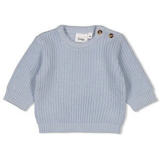 Feetje Feetje - Sweater Gebreid Blauw - The Magic is in You
