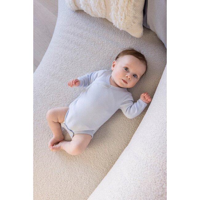 Feetje - Wikkelromper Rib Blauw - The Magic is in You