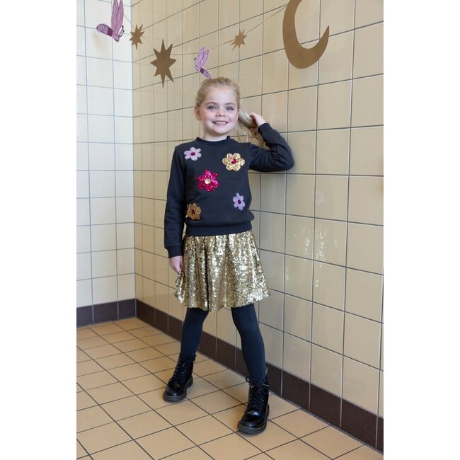 Jubel - Sweater AOP Antraciet - Shine Bright