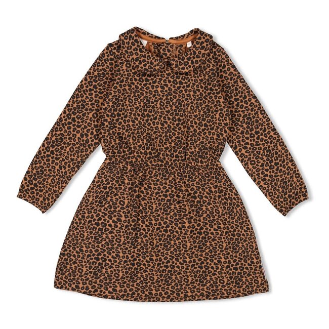 Jubel - Jurk AOP Bruin - Queen Of Hearts