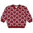 Sturdy - Sweater AOP Bordeaux - Waves and Whales