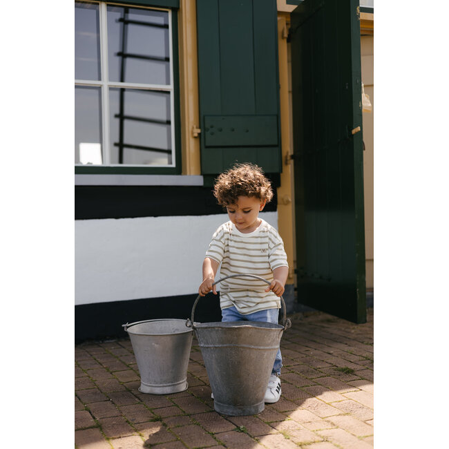 Levv - Shirt Bas - AOP White Stripe