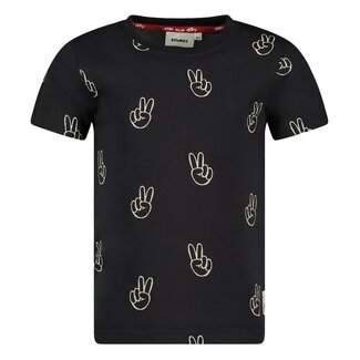 Sturdy Sturdy - T-shirt AOP Antraciet - Run the Day