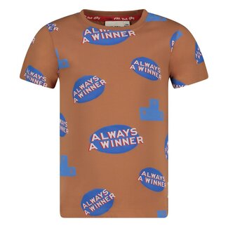 Sturdy Sturdy - T-shirt AOP Hazelnoot - Run the Day