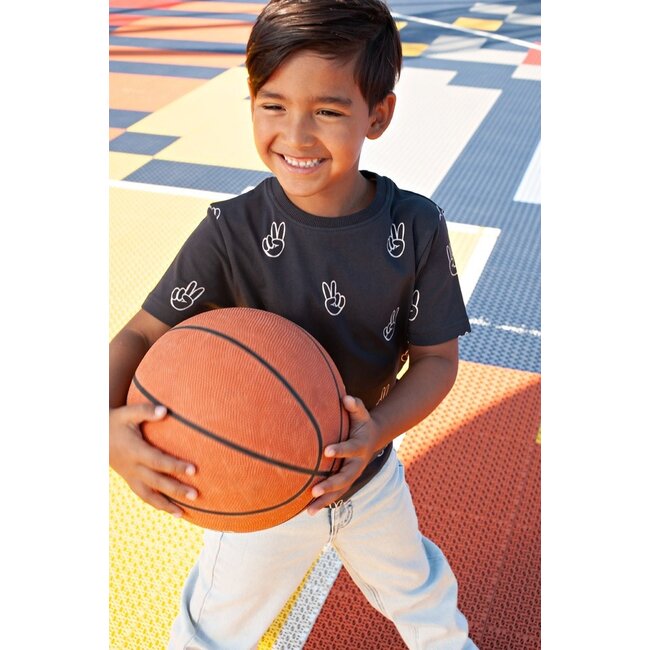 Sturdy - T-shirt AOP Antraciet - Run the Day