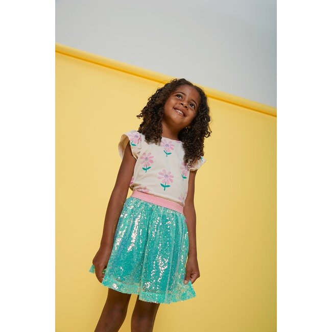 Jubel - Pailetten Rok Groen - Rolling in to Spring