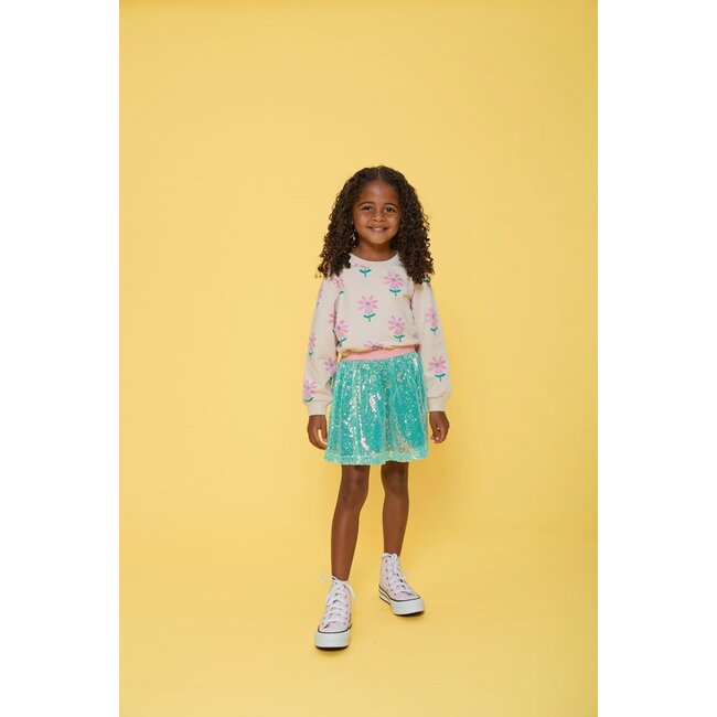 Jubel - Sweater AOP Offwhite - Rolling in to Spring