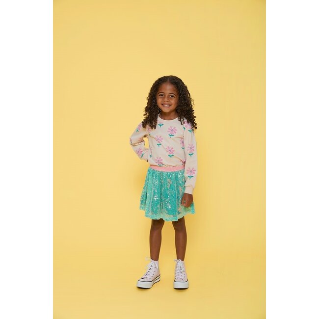 Jubel - Sweater AOP Offwhite - Rolling in to Spring