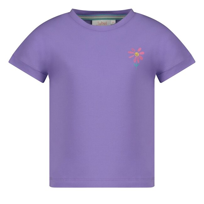 Jubel - T-shirt met Backprint Paars - Rolling in to Spring