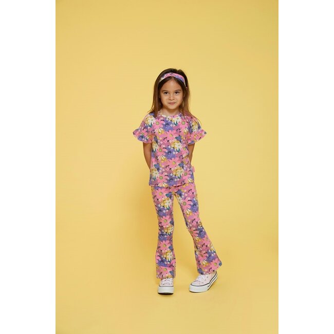 Jubel - T-shirt AOP Roze - Rolling in to Spring