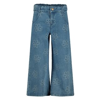Jubel Jubel - Jeans Wide Leg AOP Lichtblauw - Rolling in to Spring