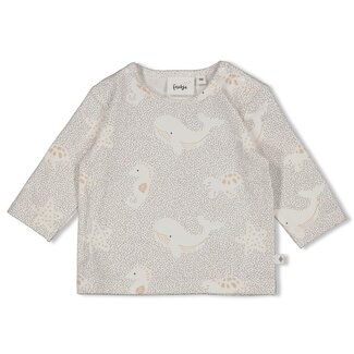 Feetje Feetje - Longsleeve AOP Grijs - Sea Sweeties