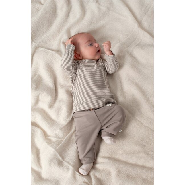 Feetje - Longsleeve Rib met Streep Grijs - Sea Sweeties