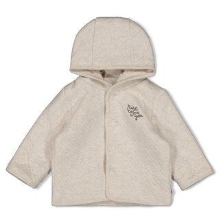 Feetje Feetje - Omkeerbaar Jasje met Capuchon AOP Offwhite Melange - Sea Sweeties