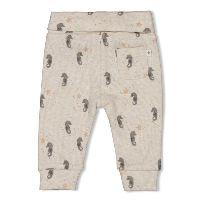 Feetje - Broek Rib AOP Offwhite Melange - Sea Sweeties