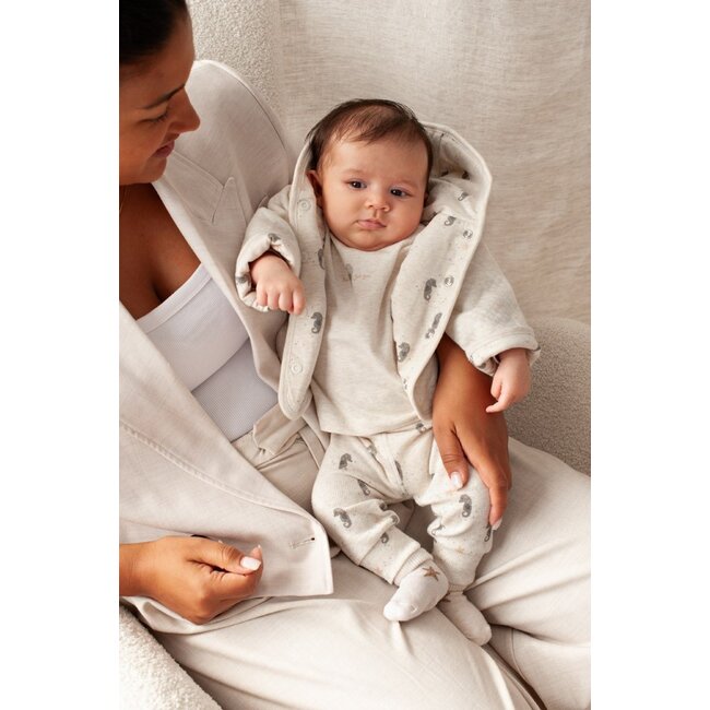 Feetje - Broek Rib AOP Offwhite Melange - Sea Sweeties